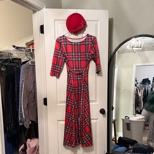 Aunt Bethany’s costume Plaid Red Dress
